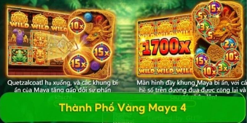 Biểu tượng tại thành phố vàng Maya giúp bạn nhận thưởng khủng